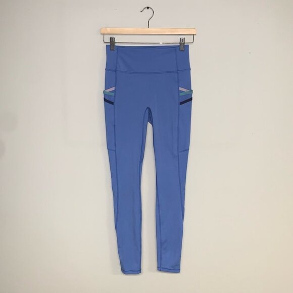 Fabletics Leggings Size Small Light Blue Trinity High-Waisted Pockets  Motion365 - Picture 2 of 13